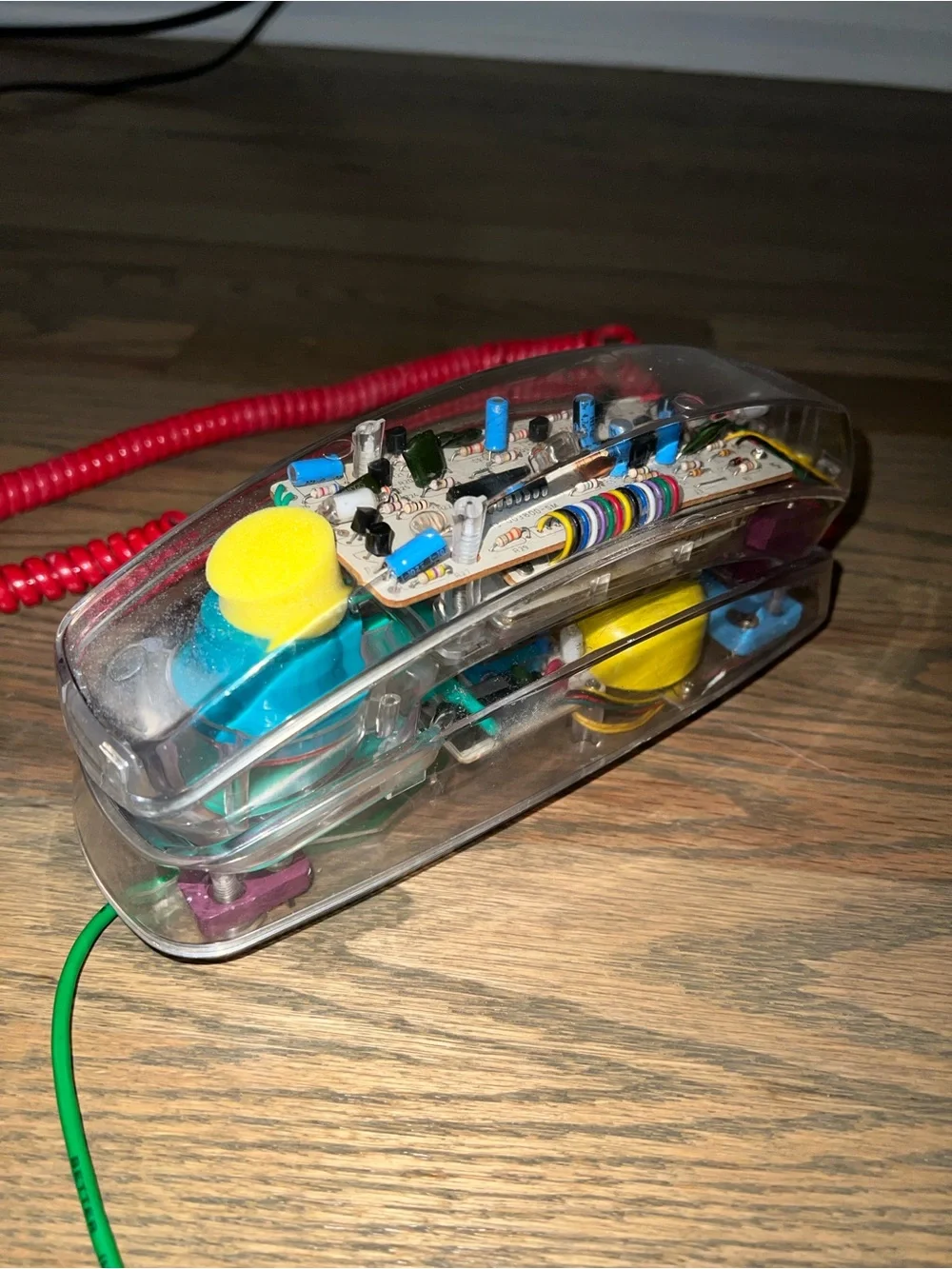 Vintage Metrolight Fun Phone Transparent Landline Telephone 90's Untested